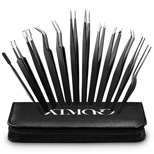 Hand Crafted curved Precision Tweezers Set Stainless Steel Non Magnetic Hand Crafted curved Precision Tweezers Set Stainless Steel Non Magnetic